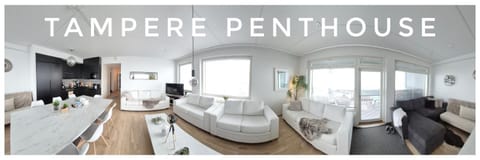 TAMPERE PENTHOUSE-tasokas moderni kaupunki huoneisto huipulla -ISO JACUZZI omalla KATTOTERASSILLA - AURINKOTUOLIT ja Aurinko odottaa Sinua - huikea maisema- - 10 HLÖ - free parking Apartment in Finland