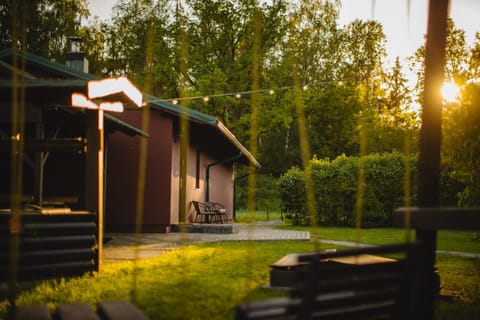 Property building, Garden, Garden view, Sunset