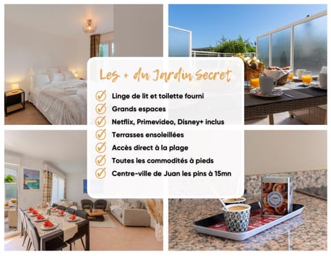 Le Jardin Secret by Golden Riviera Terrasses & accès plage Apartment in Antibes