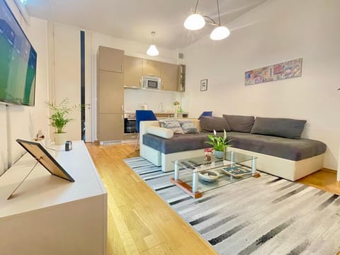TV and multimedia, Kitchen or kitchenette, Living room, Seating area