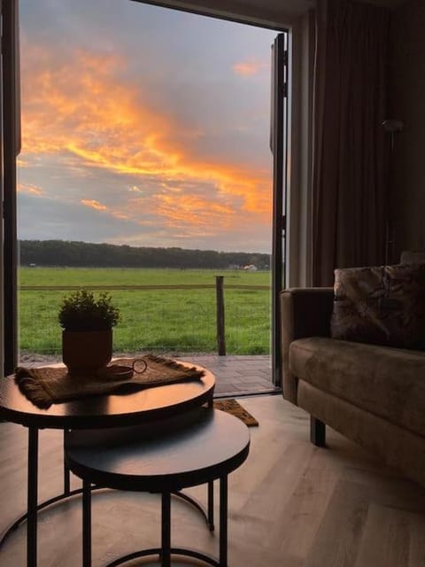View (from property/room), Living room, Sunset