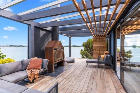 Patio, Natural landscape, Seating area, fireplace