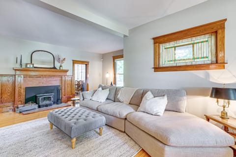 Near Lake Historic Boyne City Home with Fire Pit! House in Boyne City