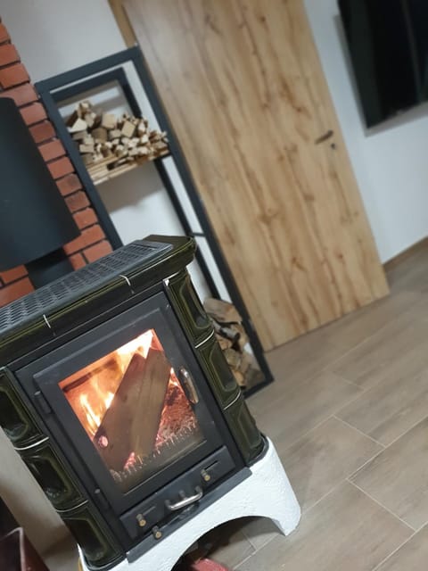 Property building, fireplace