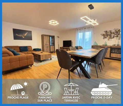 TV and multimedia, Living room, Seating area, Dining area, Text overlay