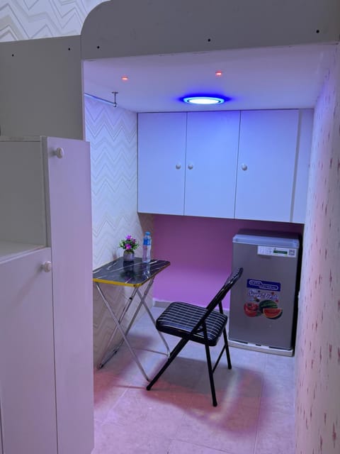 Loft bed short and long stay Capsule hotel in Dubai