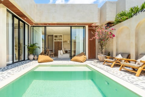 Property building, Patio, Swimming pool