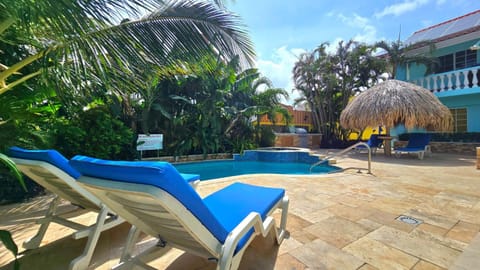 Summer, Garden view, Pool view, Swimming pool, sunbed