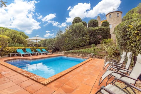 Property building, Living room, Swimming pool