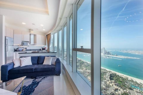 View (from property/room), Living room, Seating area, Sea view