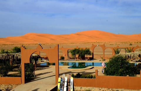 Nearby landmark, Natural landscape, Mountain view, Pool view, Swimming pool