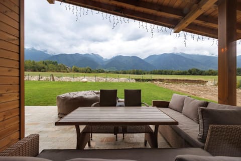 Patio, Spring, Natural landscape, Dining area, Mountain view