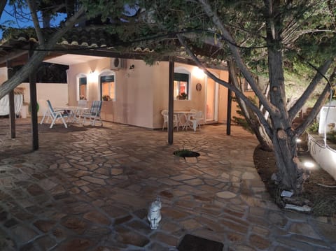 Property building, Patio, Night