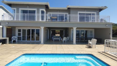 Property building, Patio, Pool view, Swimming pool