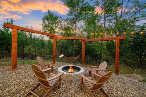 Natural landscape, Garden view, fireplace