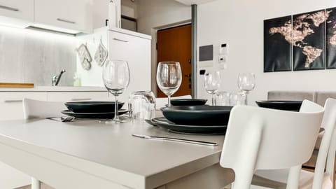 Dining area, air conditioner