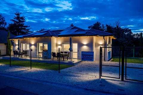 Property building, Patio, Night