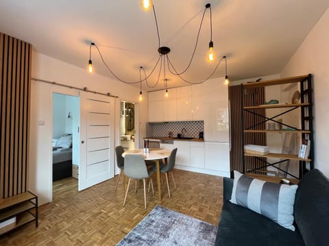Kitchen or kitchenette, Living room, Dining area