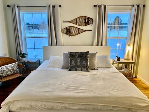 8 Acres on Betsie River River front Trails Disc golf House in Michigan