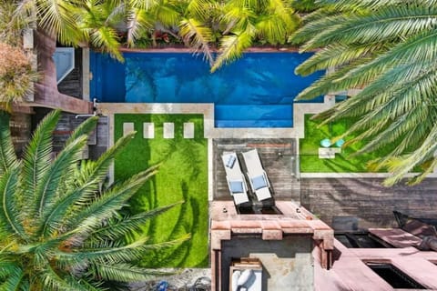 Patio, Day, Garden, Seating area, Garden view, Swimming pool, sunbed