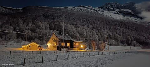 Property building, Winter, Mountain view
