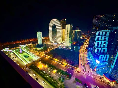 Night, Bird's eye view, Location