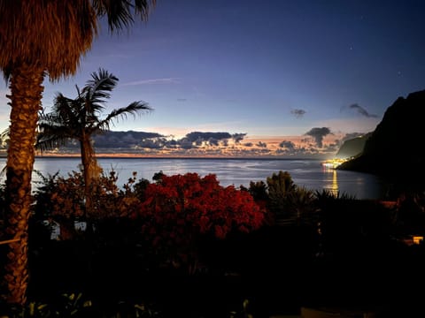 Night, Natural landscape, Sea view, Sunset