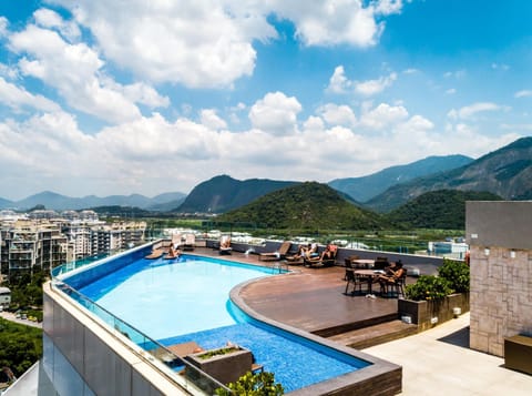 Day, Natural landscape, Bird's eye view, Mountain view, Pool view, Swimming pool