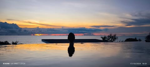 Sea view, Swimming pool, Sunset