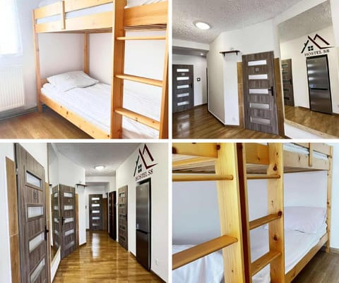 bunk bed, wardrobe