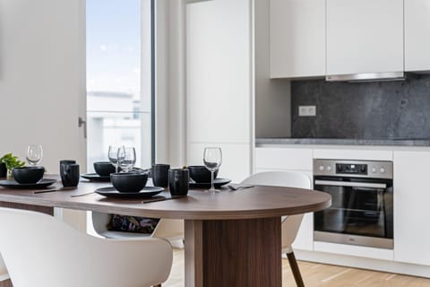 Coffee/tea facilities, Kitchen or kitchenette, Dining area, pet friendly, stove, toaster