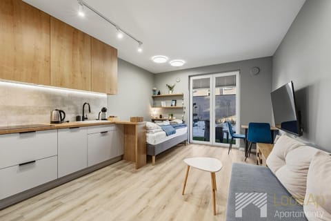 Coffee/tea facilities, Kitchen or kitchenette, Living room, Photo of the whole room, stove
