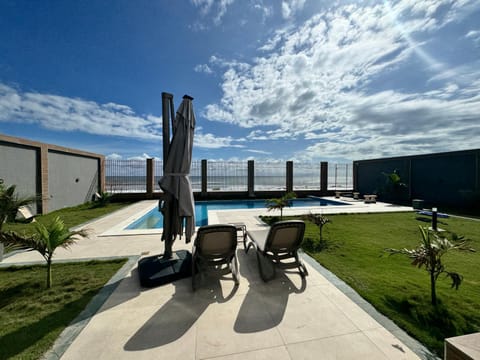 Patio, Day, Lake view, Pool view