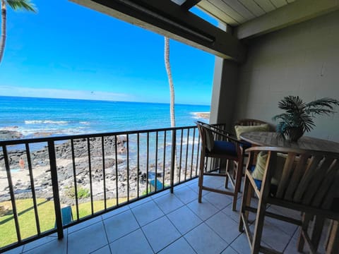 Patio, Sea view, Sunset