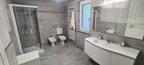 Shower, Toilet, Bathroom, towels