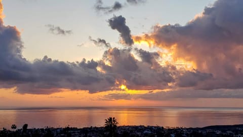 Beach, Sea view, Sunset
