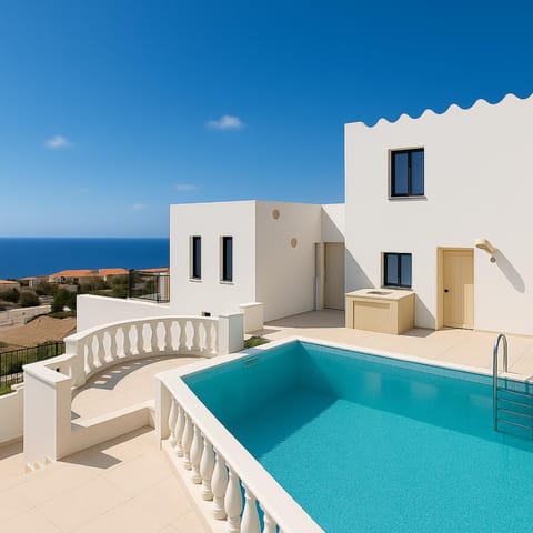 Property building, Pool view, Swimming pool