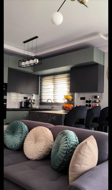 Kitchen or kitchenette, Living room, Seating area