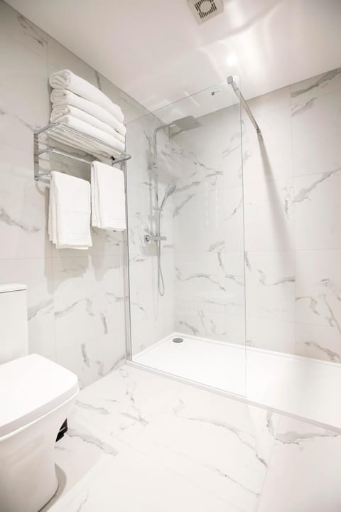 Shower, Toilet, Bathroom, towels