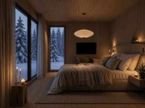 Bed, Living room