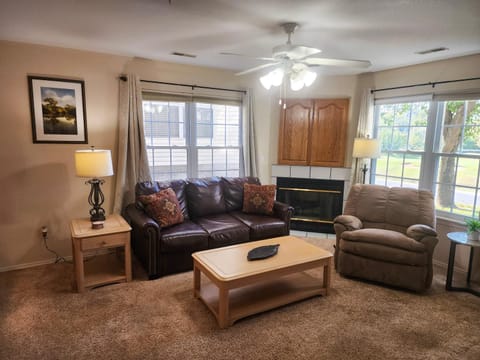 Living room, fireplace