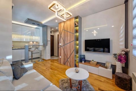 TV and multimedia, Kitchen or kitchenette, Living room, Seating area