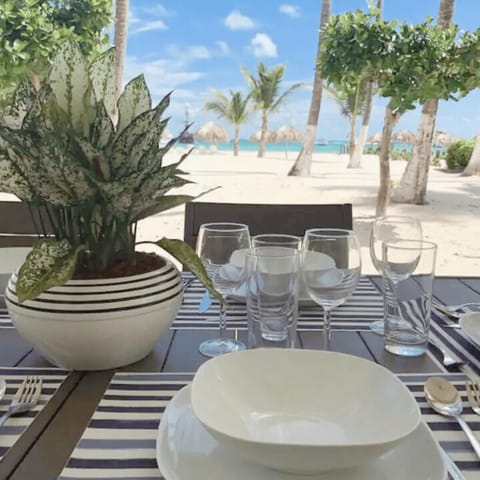 Patio, Dining area, Sea view