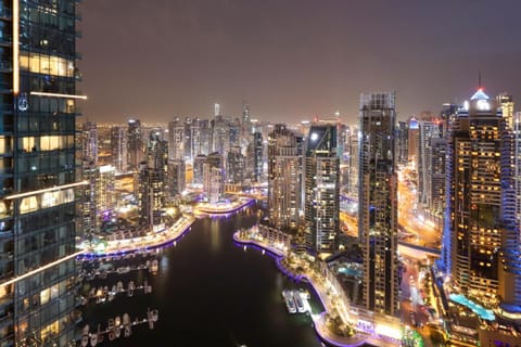 Night, Bird's eye view, City view