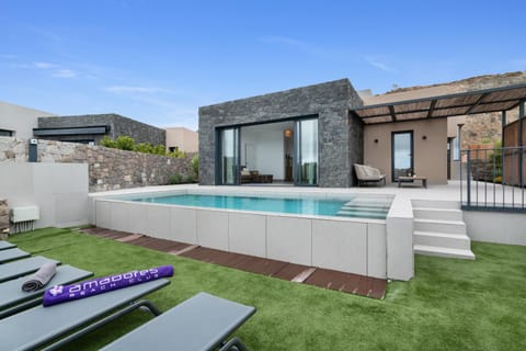 Property building, Living room, Swimming pool