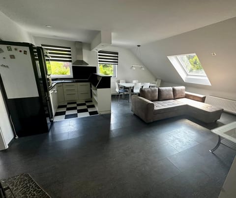 Kitchen or kitchenette, Living room, Seating area