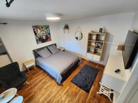 Bed, TV and multimedia, Photo of the whole room