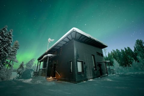 Property building, Night, Natural landscape, Winter