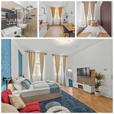Bed, TV and multimedia, Living room, Photo of the whole room, Seating area, Bedroom