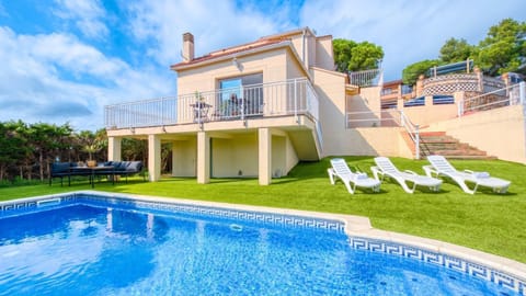 Property building, Living room, Swimming pool